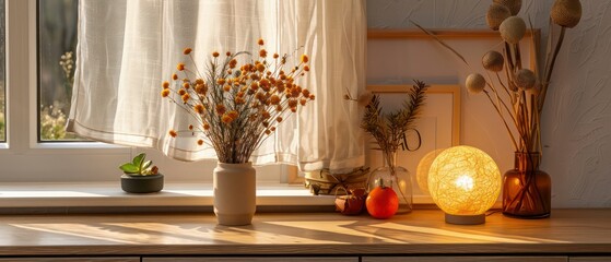 A vase with a stunning bouquet sits on a table, illuminated by window light, enhancing home decor and ideal for wedding settings.