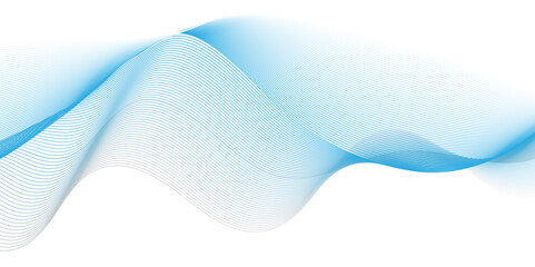 Vector minimal technology diagonal blue blend line dynamic frequency flow futuristic smooth digital creative wave blend pattern background. abstract swoosh speed wave lines modern stream background.