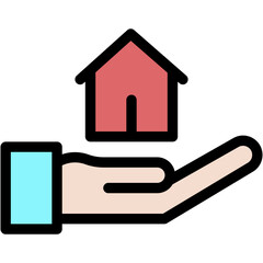 Vector Icon Buy Home, Ownership, Lease, Real Estate, Home, Save