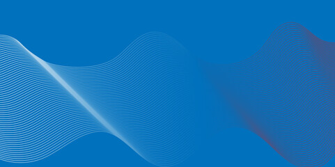 Vector minimal technology diagonal blue blend line dynamic frequency flow futuristic smooth digital creative wave blend pattern background. abstract swoosh speed wave lines modern stream background.