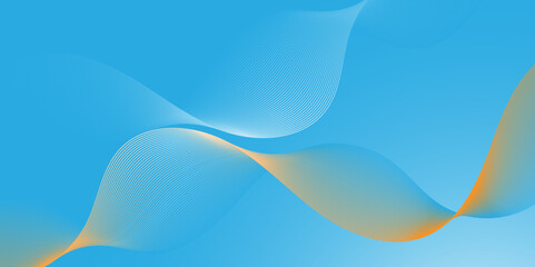 Vector minimal technology diagonal blue blend line dynamic frequency flow futuristic smooth digital creative wave blend pattern background. abstract swoosh speed wave lines modern stream background.