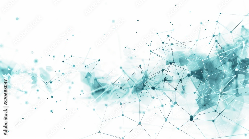 Poster the fantasy plexus background is a technology futuristic network. 3d render of the fantasy plexus.