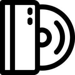 cd icon. vector line icon for your website, mobile, presentation, and logo design.
