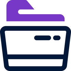folder icon. vector dual tone icon for your website, mobile, presentation, and logo design.