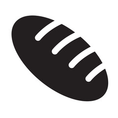 Bread icon, bread loaf icon.