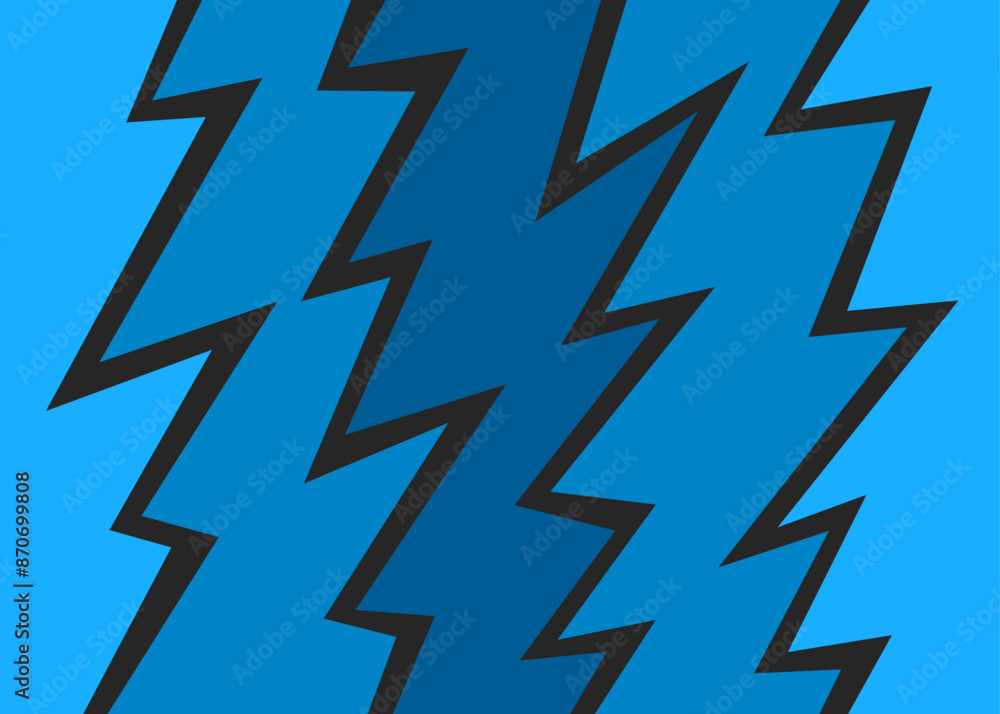 Poster abstract background with gradient zigzag line pattern