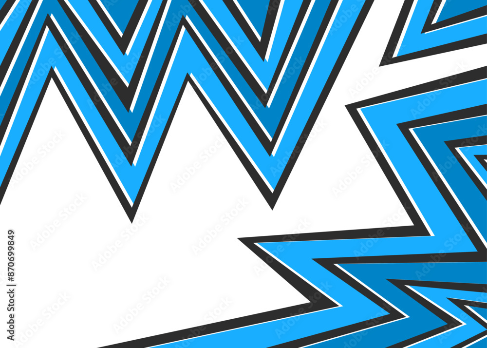 Poster Abstract background with zigzag line pattern and with some copy space area