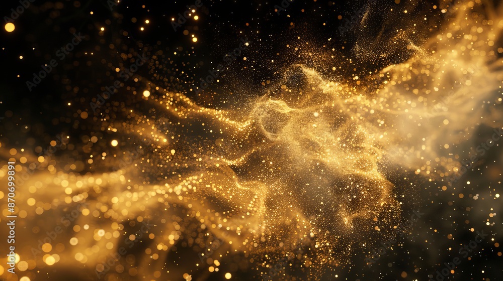 Aufkleber all elements in the warp magic particle effect mix with 3d rendering include an alpha channel.