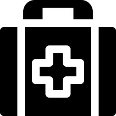 first aid kit icon. vector glyph icon for your website, mobile, presentation, and logo design.
