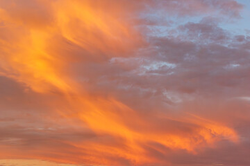 燃える夕空