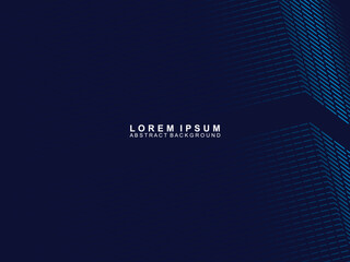 Premium background design with dark blue modern pattern. Vector horizontal template, for digital luxury business banner, contemporary formal invitation, luxury voucher, gift certificate, etc.