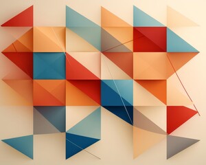 Obraz premium theoretical models flat design front view conceptual patterns animation Complementary Color Scheme