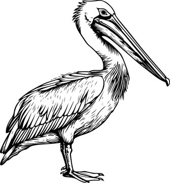 recommend clip art: Pelican drawing clipart design illustration