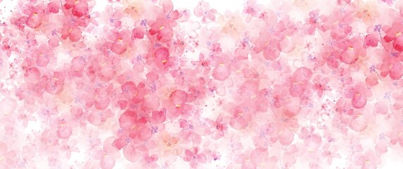 floral abstract art background. Luxury minimalist style wallpaper with pink flowers and botanical leaves, organic shapes, Watercolor. Image background for banners, posters, Web and packaging.