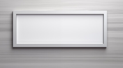 Obraz premium A white frame with a blank space inside