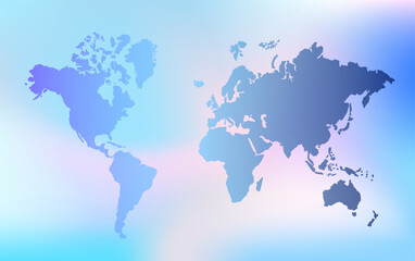 Map of the world, abstract background