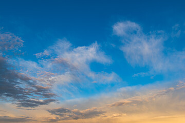 Obraz premium 青い夕空