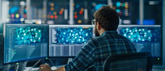 Accountant using advanced analytics for predictive modeling, with statistical software and predictive graphs, showcasing datadriven decisionmaking