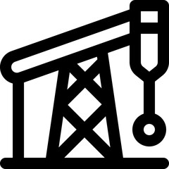 mining industry icon. vector line icon for your website, mobile, presentation, and logo design.