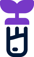 test tube icon. vector dual tone icon for your website, mobile, presentation, and logo design.