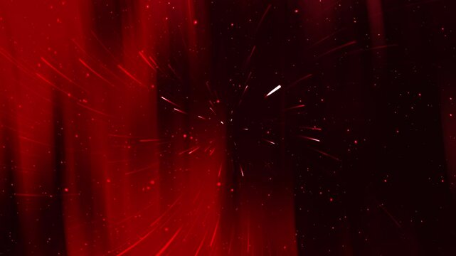 Abstract dark red gradient background with streaks of light and dots. Suitable for digital design projects, backgrounds, websites, and creative presentations.