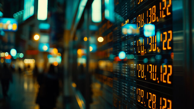 Close-up wall numbers