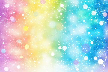Obraz premium Soft Pastel Background With Watercolor Splashes and White Bokeh