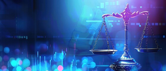 Scales of justice with police report backdrop, symbolizing law in different cases