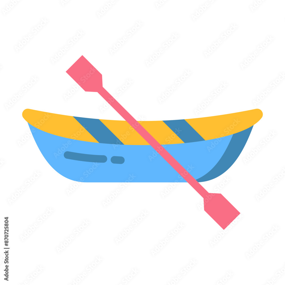 Canvas Prints Canoe Icon