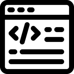 web development icon. vector line icon for your website, mobile, presentation, and logo design.