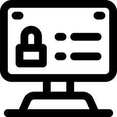 Fototapeta premium password icon. vector line icon for your website, mobile, presentation, and logo design.