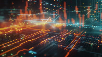 Computer screen closeup with bright lights