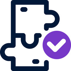 Fototapeta premium solution icon. vector dual tone icon for your website, mobile, presentation, and logo design.