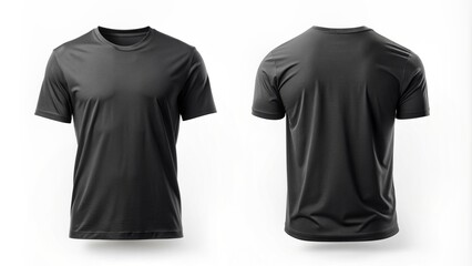 black T-shirt mockup