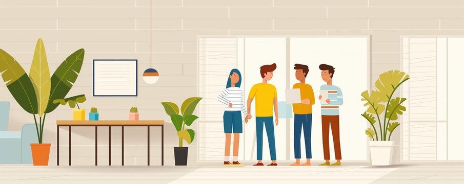 New roommates introducing themselves, Move-in Day, New friendships