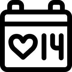 wedding date icon. vector line icon for your website, mobile, presentation, and logo design.