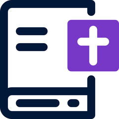 Obraz premium bibble icon. vector dual tone icon for your website, mobile, presentation, and logo design.