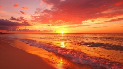 Sunsets paint the sky in a palette of fiery hues, a breathtaking finale to the day's symphony.