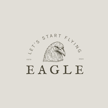 Vintage eagle logo for your brand