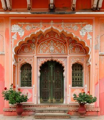 Obraz premium ornate door in india