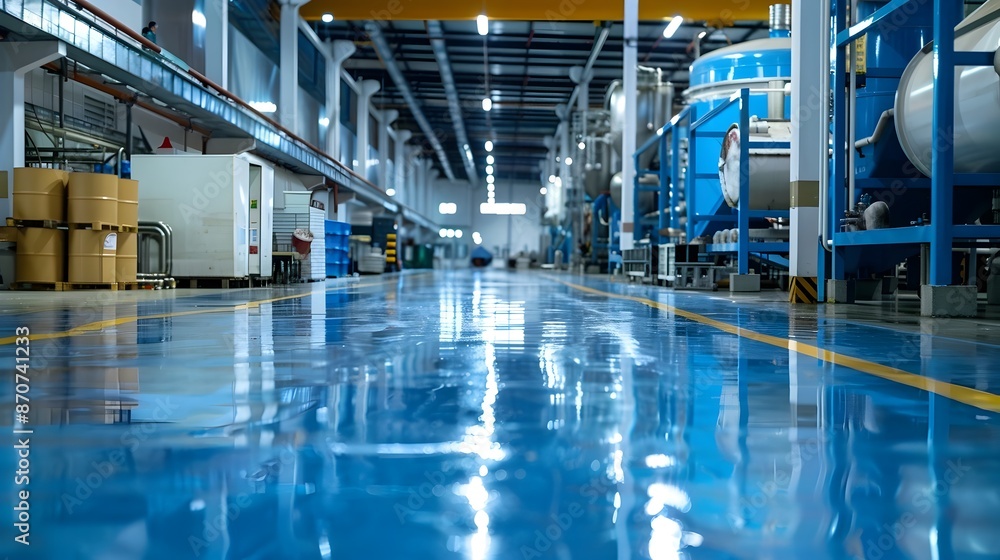 Poster efficient water management in factory floor optimizing processes and sustainability