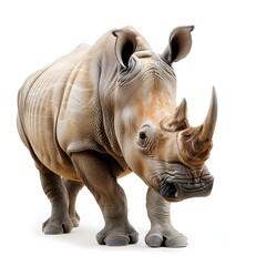 Fototapeta premium White Rhino Portrait