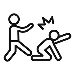 abandonment Symbol mark in filled style