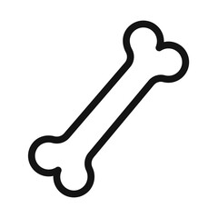 Dog bone Symbol mark in filled style