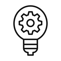 Idea generation Symbol mark in filled style