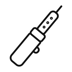 Soldering iron Symbol mark in filled style