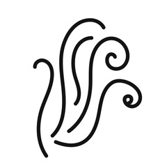 Wind whirl Symbol mark in filled style