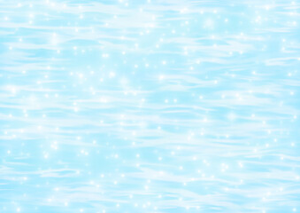Sparkling Light Blue Water Surface Backgroun（水面がキラキラ反射しているような明るくきれいな水色背景 ）