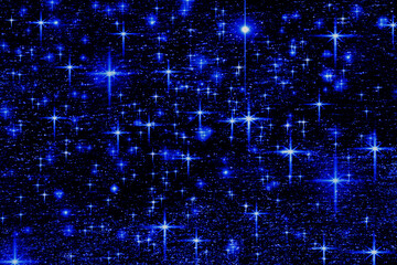 キラキラの星空の背景