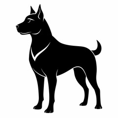 black dog vector file and  Silhouette